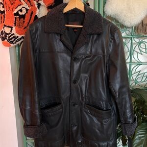 Vintage Danier Leather and Shearling Jacket Size M
